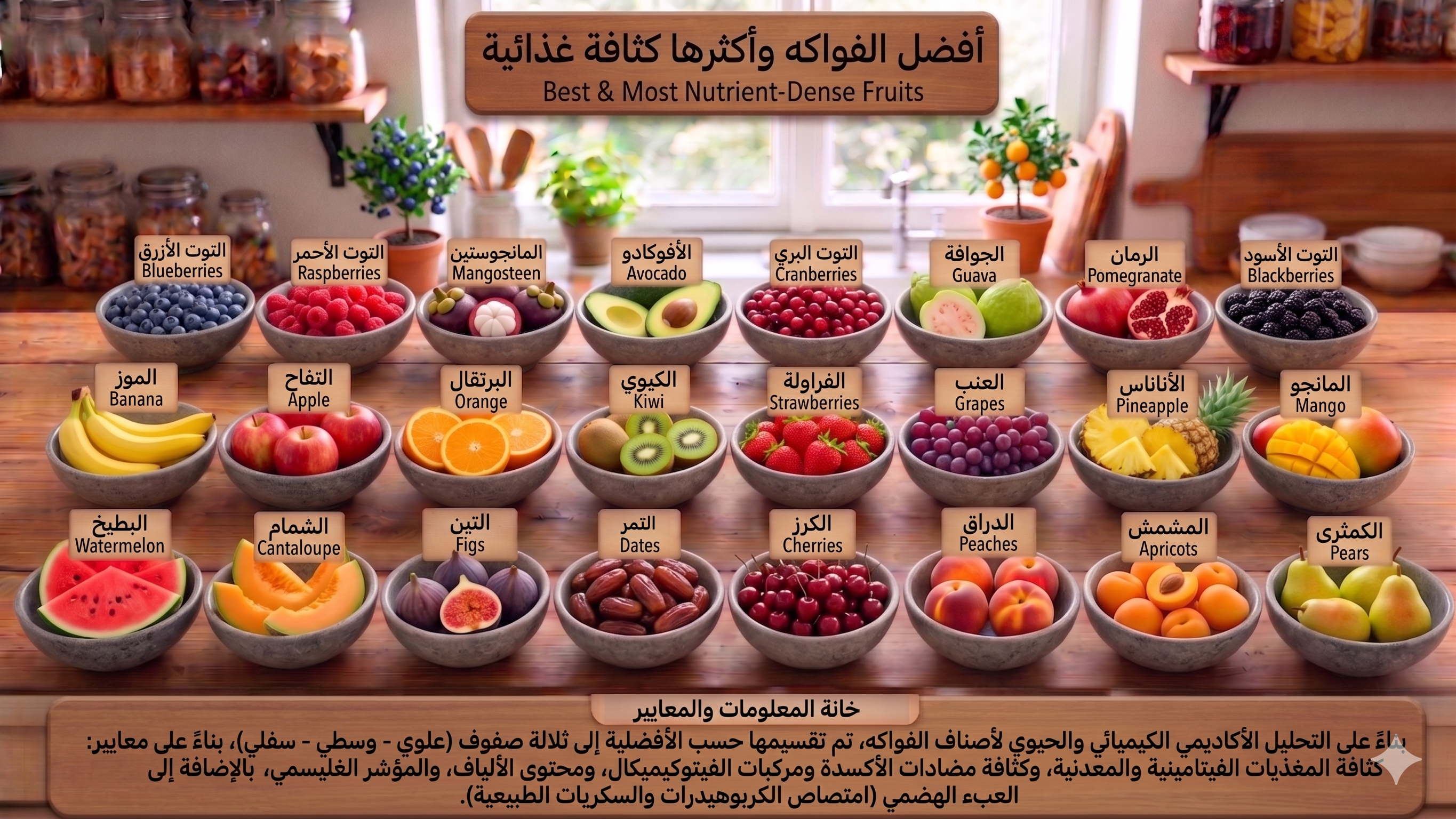 أفضل الفواكه وأكثرها كثافة غذائية